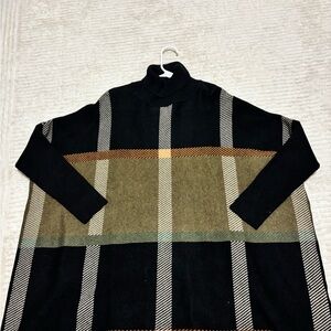 Joseph Black and Brown Knit Sweater